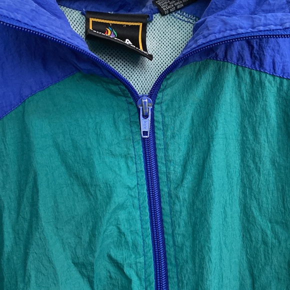 Vintage Olympics USA 80s/90s Striped Windbreaker Jacket JcPenney - Picture 8 of 9